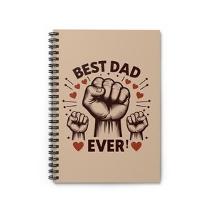 Cahier à spirales Meilleur papa de tous les temps - Parfait pour la fête des pères, remercier les papas, cadeau pour papa, prendre des notes, tenir un journal créatif, papeterie