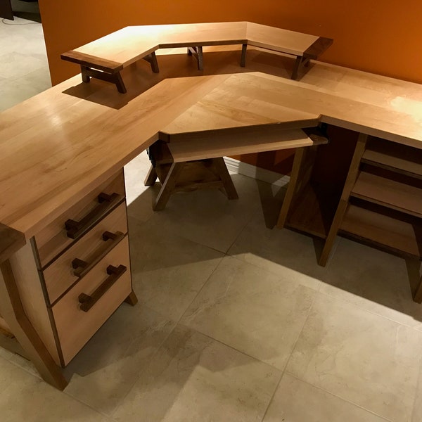 Pläne & Bauanleitung für: KX Computer Desk - Home Office / Gaming Desk / Ecktisch / Regale / Schrank / Computer Support / Monitor Support