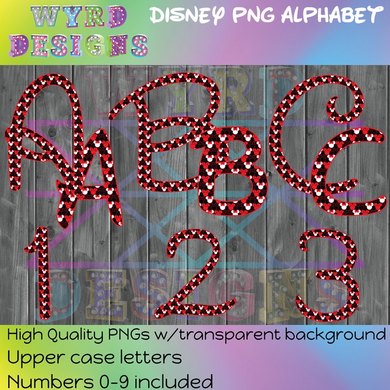 disney bundle printable transfer disney sublimation sublimation design disney png 9 disney themed alphabet font digital font bundle paper party kids card making stationery jan takayama com