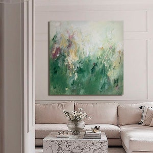 Extra large abstract painting Original painting Oversized painting  Landscape painting Large floral art Extra large wall art