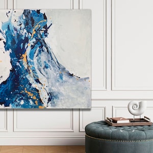 Large abstract painting Canvas painting Acrylic painting Minimalist wall art Large wall art Seascape painting Original painting