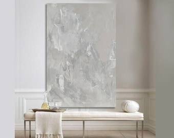 Großes abstraktes Gemälde: Minimalistische, moderne Wandkunst (160x100 inches)