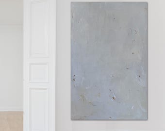 Extragroße Abstrakte Malerei: Neutrale Moderne Wandkunst 120x180 cm