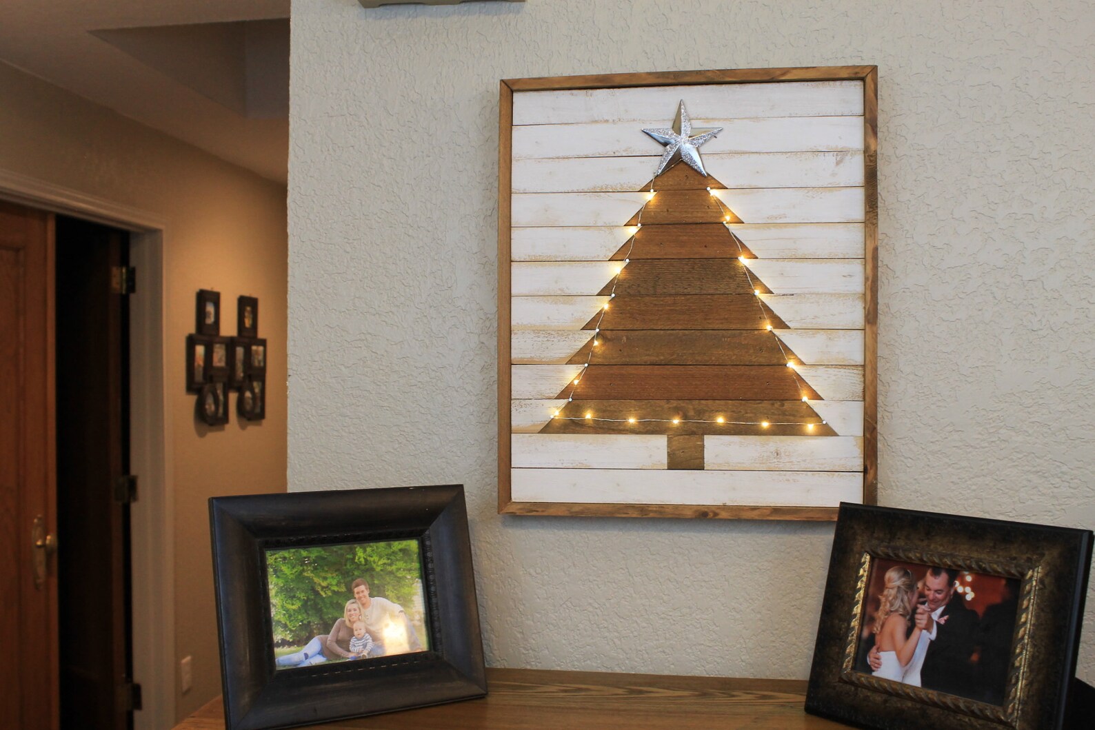 Christmas Wood Decor, Wood Wall Art, Christmas Tree Wall Art, Rustic