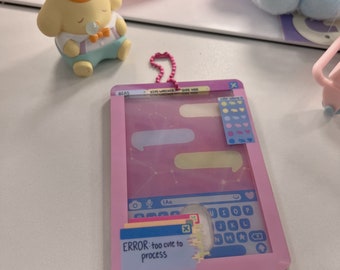 Acrylic Webcore Internet Browser Window Photocard Holder Keychain