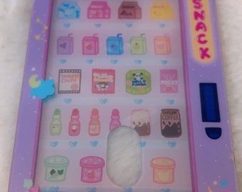Acrylic Vending Machine Photocard Holder Keychain
