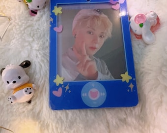Acrylic Music Player Photocard Holder Keychain