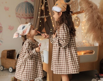 Stylish Comfort: Unique High-Quality Cotton Checkered Dress - Perfect for Everyday Elegance & Special Occasions!