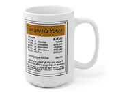 St. James Place Property Card from the Classic Boardgame Patent Drawing Coffee Mug
