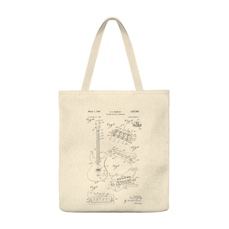 1966 Mosrite Mark V Vibrato Tuning Bridge For Guitars Illustration Canvas Totebag