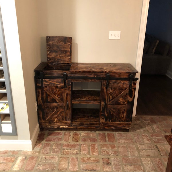 Barn Door Hutch Etsy