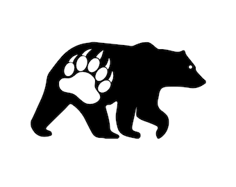 Bear Paw stampa vinile adesivi - natura Viaggi Lifestyle