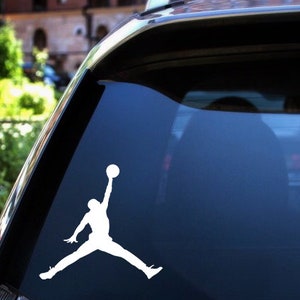 Air Jordan Decals Vehicle Jumpman Basketball Sticker image 1