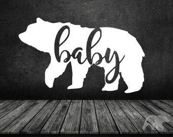 Baby Bear Window Decal Sticker Safe Vehicle Vinyl Bumper Sticker