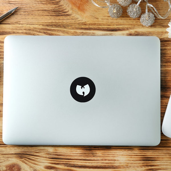 Wutang Forever Logo Sticker Circle Macbook Laptop Apple Logo Decal (2 for 1)