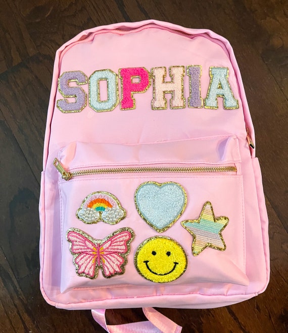 Personalized Backpack Name Backpack Back to School School Backpack Customizable Backpack Patch Backpack Girls Backpack Nylon Backpack Etsy