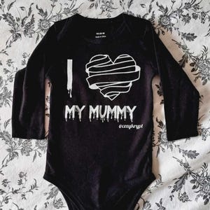 Mummy Love Black Long Sleeve Tees