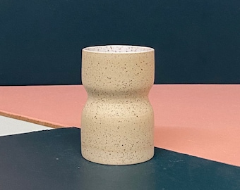 Mini Speckled Beige Vase