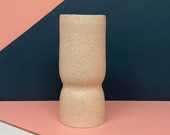 Chic Speckled Beige Vase