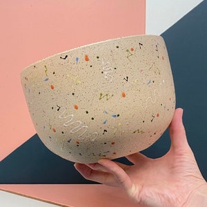 Extra Large Ceramic Party Every Day Bowl image 1
