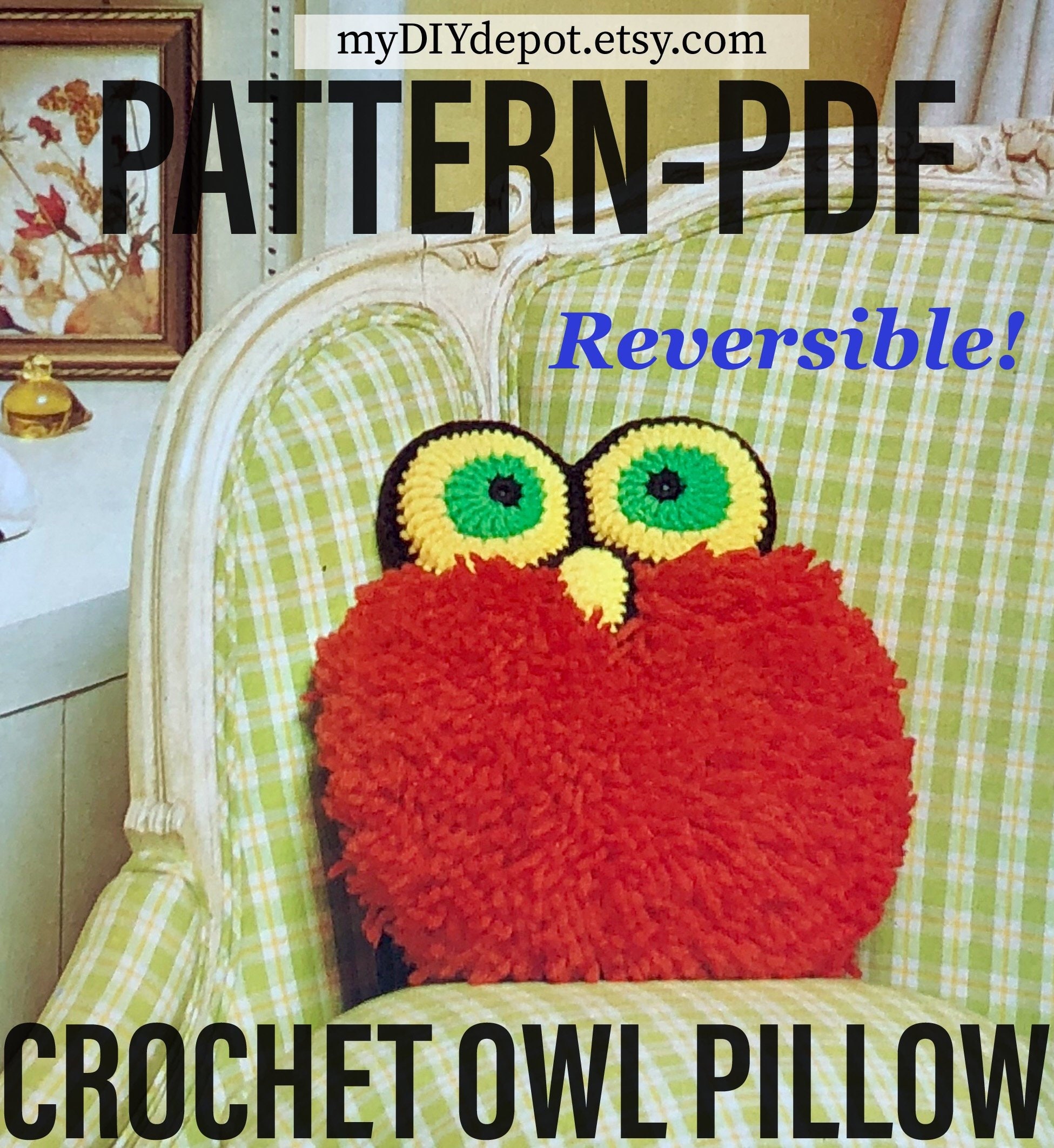 vintage owl pillow pattern