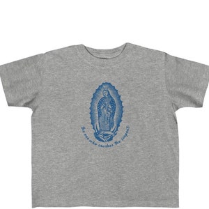 Kids Catholic T-shirt, Our Lady of Guadalupe Image, Kids Heavy Cotton Tee