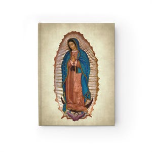Religiöses Journal, Katholisches Gebetbuch, Christliches Notizbuch, Hardcover Gebetstagebuch, Lady von Guadalupe Bild, Liniertes Line Journal Geschenk