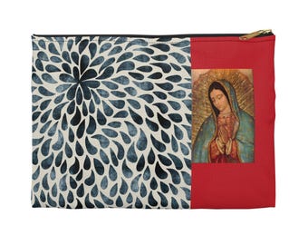 Catholic Prayer Accessory Pouch: Rosary & Prayer Card Holder