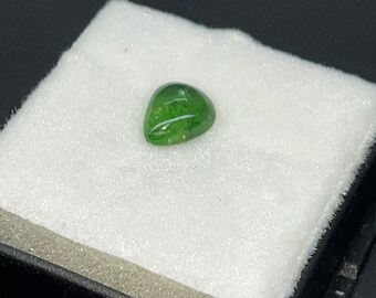 Captivating Green Tsavorite Garnet Cabochon from Kenya