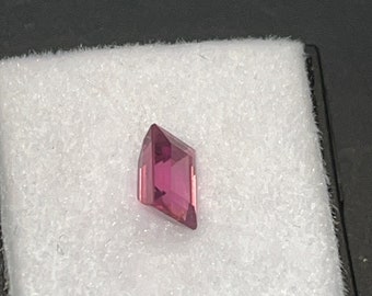 Pink Tanzanian Garnet faceted gemstone