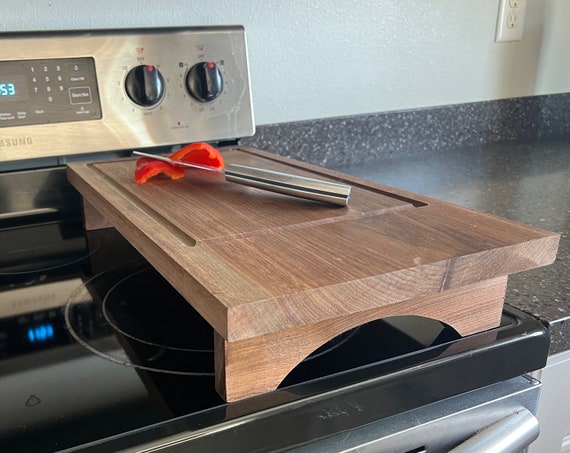 Stovetop Cover, Wood Stove Cover, Noodle Board, Live Edge Walnut Cutting  Board, Range Cover, Custom Kitchen 