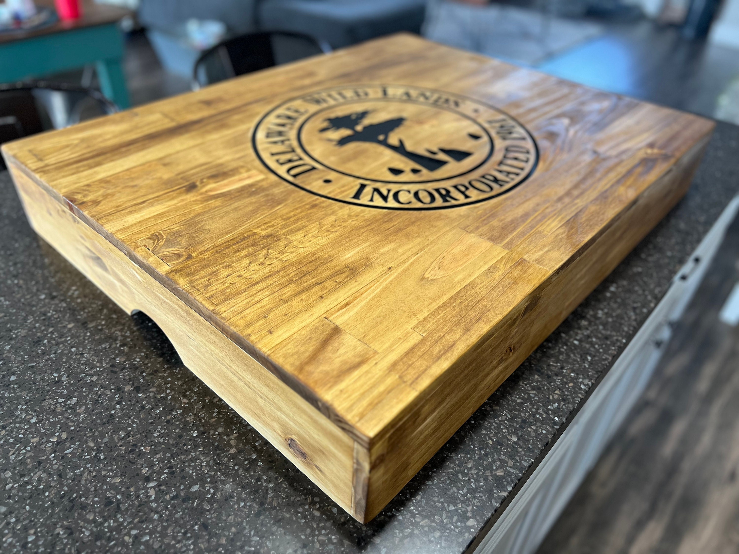 Custom Engraved Stove Top Wood Noodle Board. — DAZE custom
