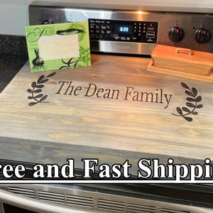 Engraved Noodle Board // Box Style Board Stove Top Cover // Custom Noodle Board // Farmhouse Kitchen Décor // Update Your Kitchen Space