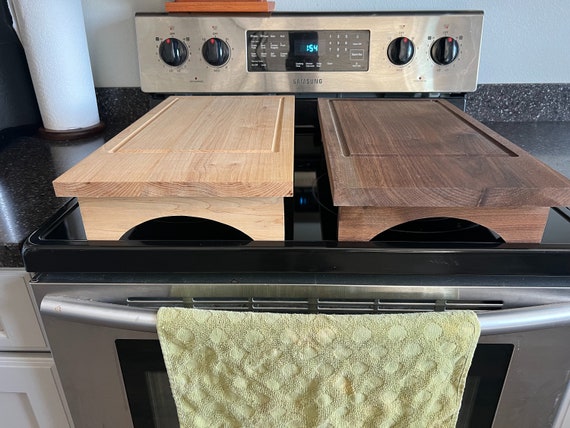 Hardwood Noodle Board, Stovetop Cover, Stovetop Cutting Board