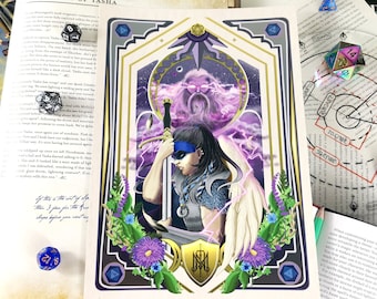 Critical Role YASHA A4 Fanart Print