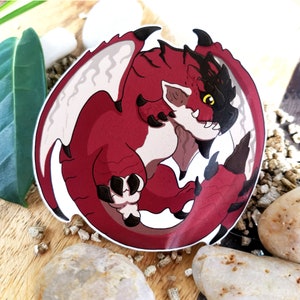 Monsterjäger Rathalos 8x8cm Sticker