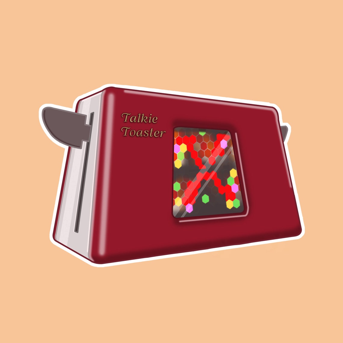 Red Dwarf Talkie Toaster 8x5cm Sticker Etsy