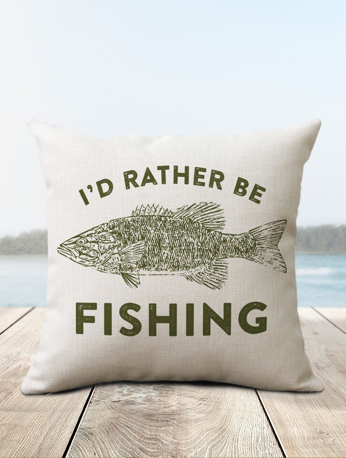 fishing throw pillows