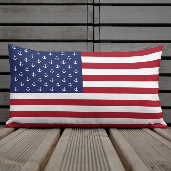 Nautical Flag Pillow Etsy