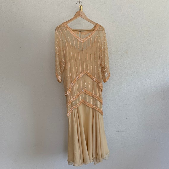Vintage Oleg Cassini Beaded Dress