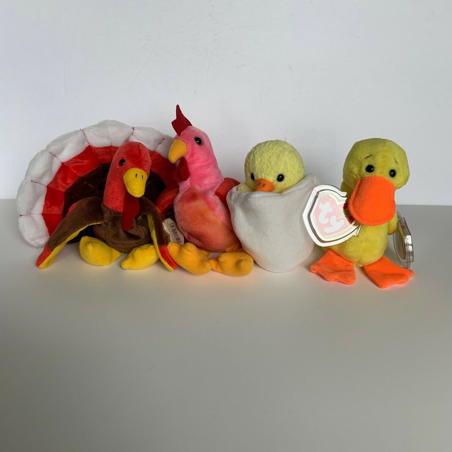 TY Beanie Babies Birds Lot of 4 Duck Roster Quackers Strut Etsy