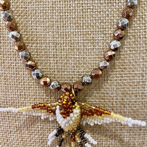 Beaded Hummingbird Necklace
