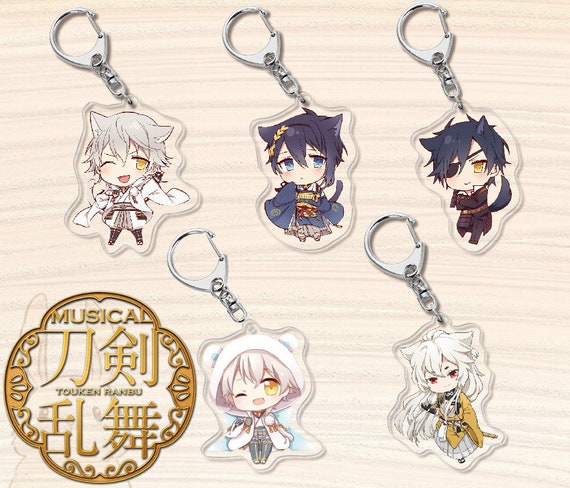 Set Of 2pcs Acrylic Keychain Touken Ranbu 刀剣乱舞 Online Game Ios Etsy India
