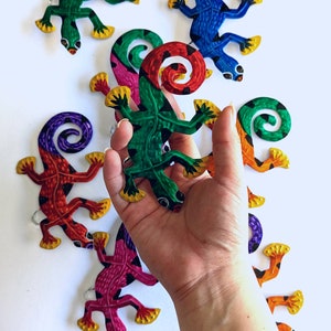 Gecko handmade wall art