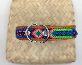 Handmade Woven Pet Collar -Extra small 30 cm- Unique Design