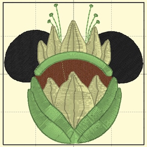 Princess Tiana inspired Embroidery Design