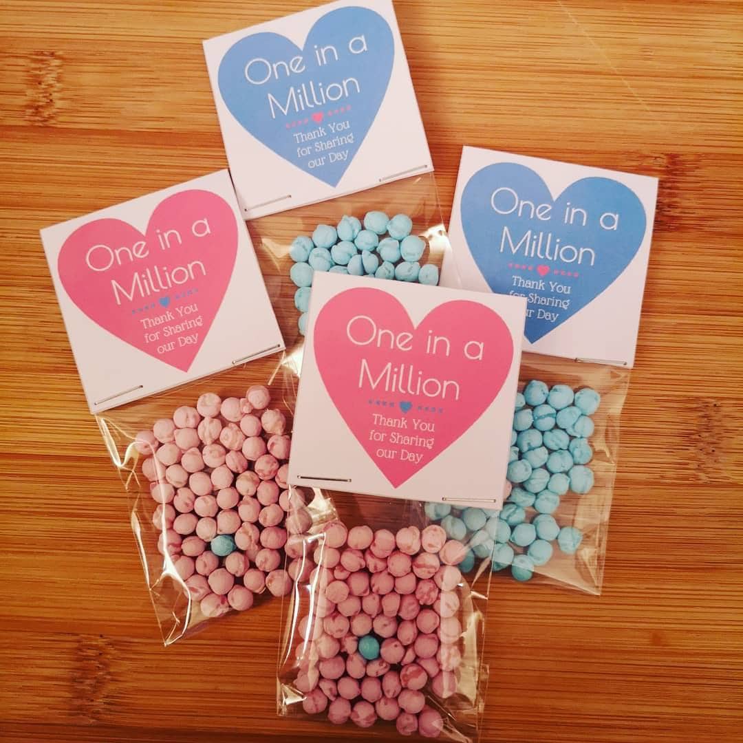 Gorgeous One in a Million Personalised Wedding Favours Pack of 10 - Great for Weddings, Hen Dos, Engagements or and "Sweet" Occasion!