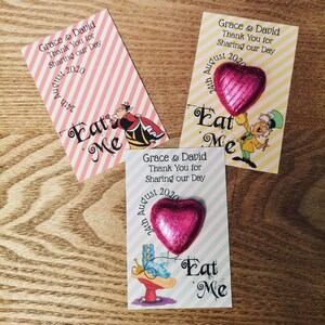 Alice in Wonderland Disney Chocolade Bruiloft Gunst