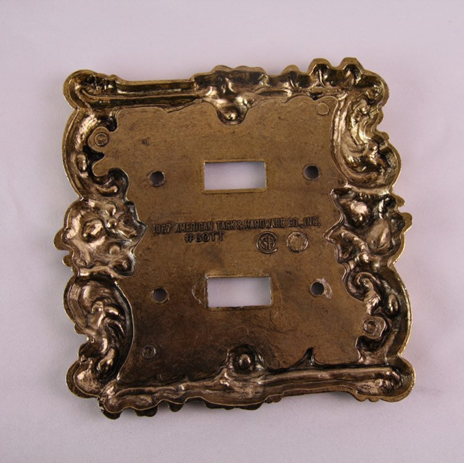 Vintage Gold Decorative Switch Plates Set of 2 Etsy