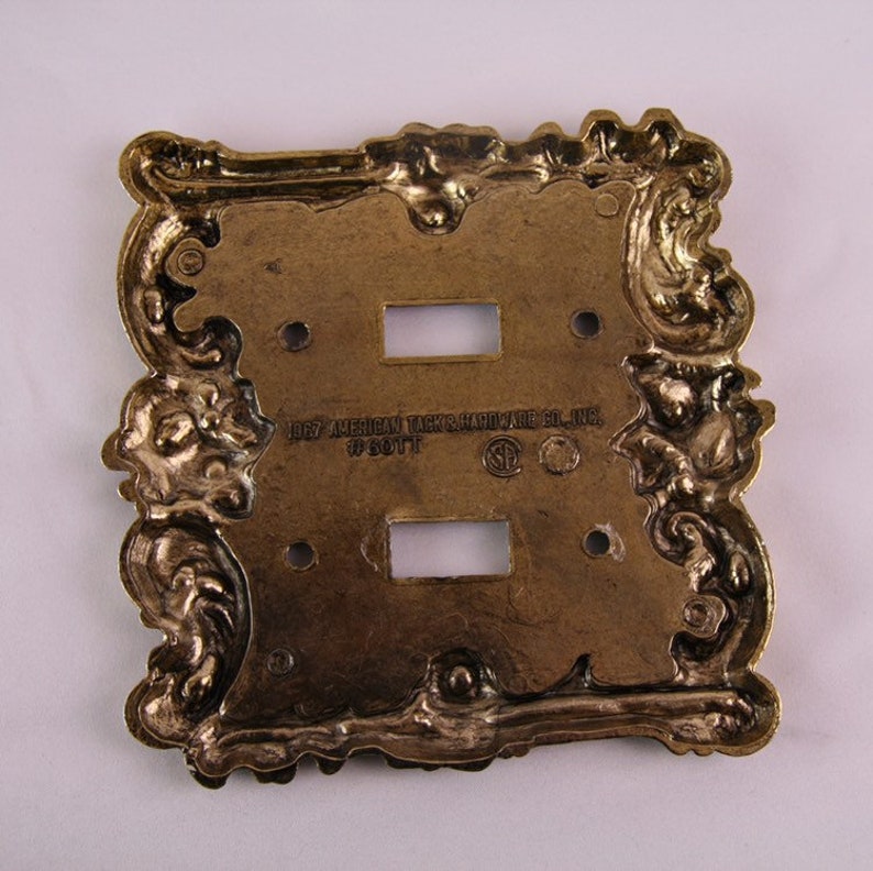 Vintage Gold Decorative Switch Plates Set of 2 Etsy